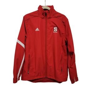 Adidas Red NCSU College Softball Jacket Small 623